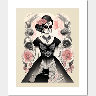 Catrina Cat Posters and Art